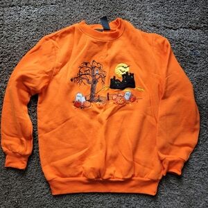Vintage Holiday Editions Halloween Embroidered Sweatshirt Small